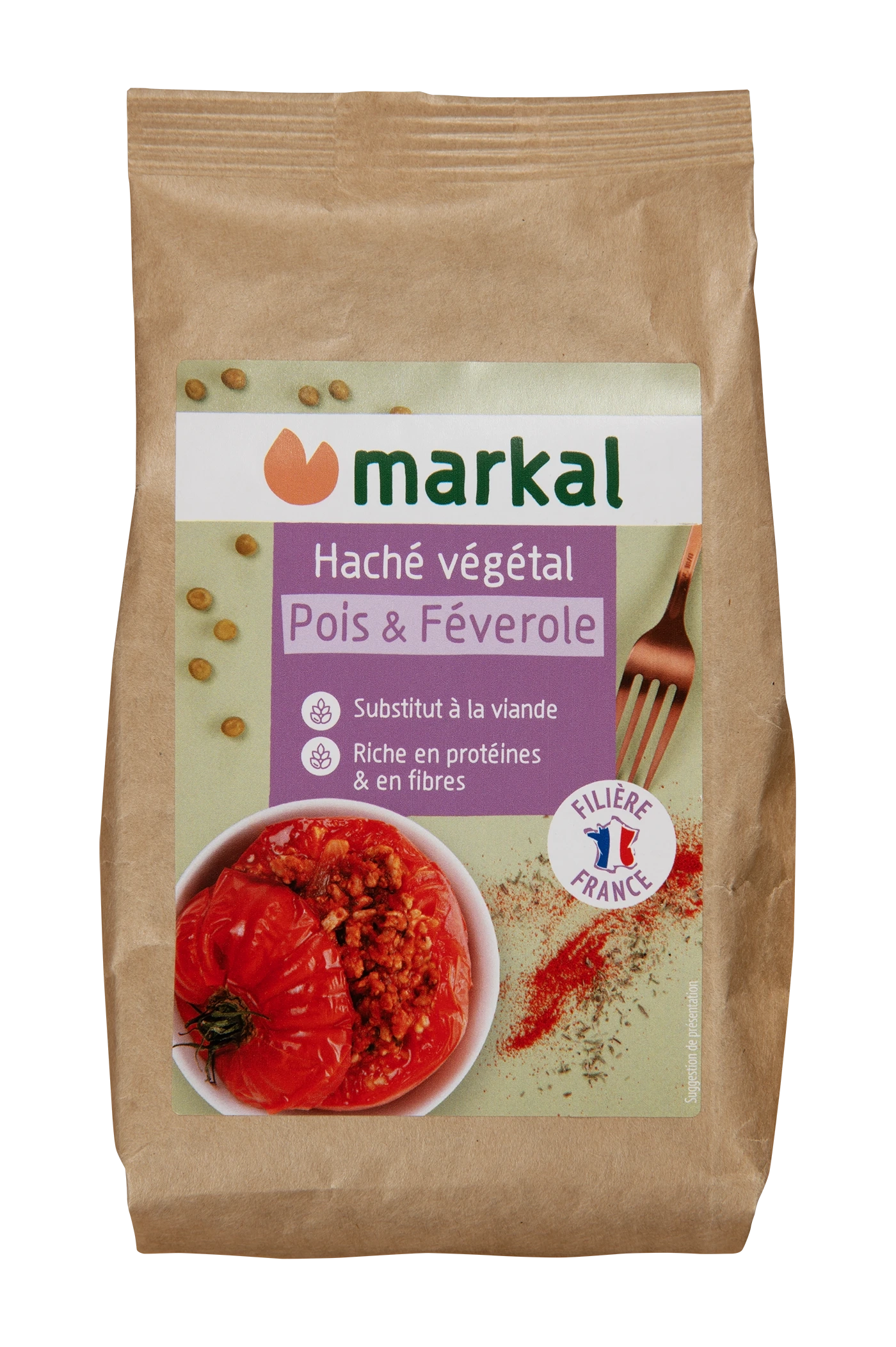 Haché de mélange de protéines de pois et féverole Markal